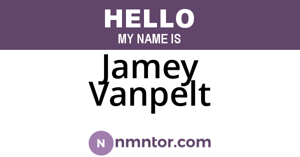 Jamey Vanpelt