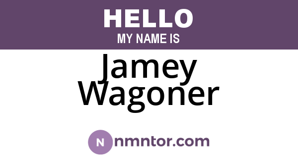 Jamey Wagoner
