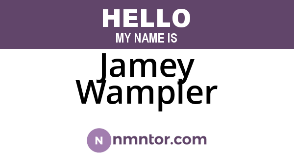 Jamey Wampler