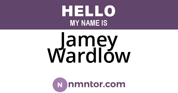 Jamey Wardlow