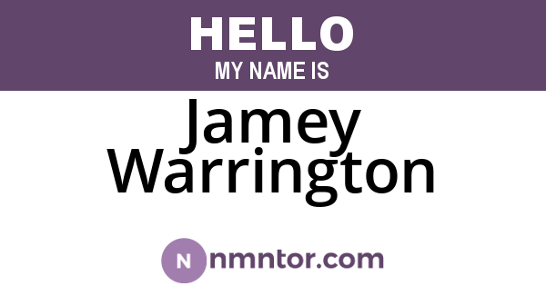 Jamey Warrington