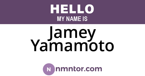 Jamey Yamamoto