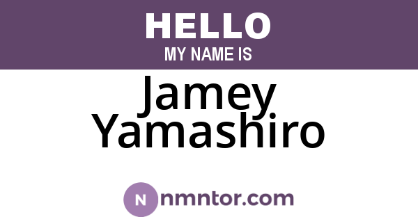 Jamey Yamashiro