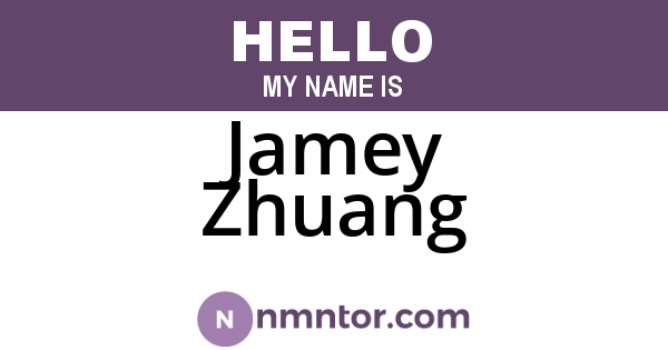 Jamey Zhuang