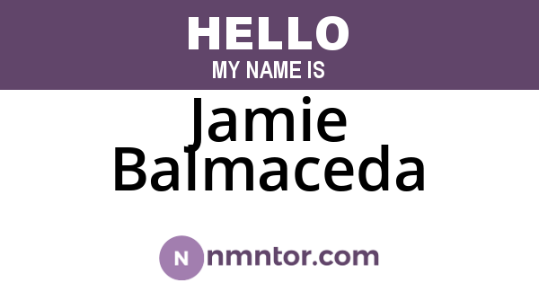 Jamie Balmaceda