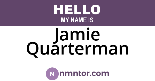 Jamie Quarterman