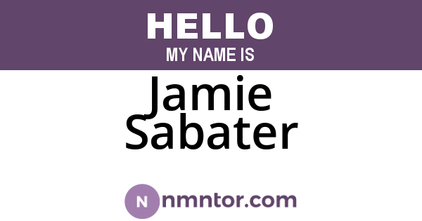Jamie Sabater