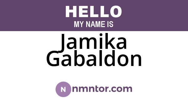 Jamika Gabaldon