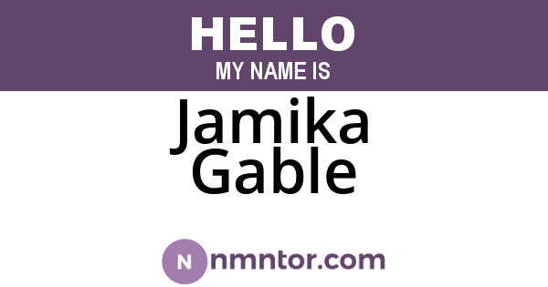 Jamika Gable