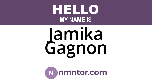 Jamika Gagnon