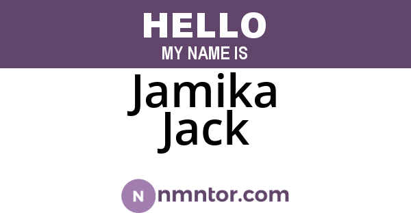 Jamika Jack