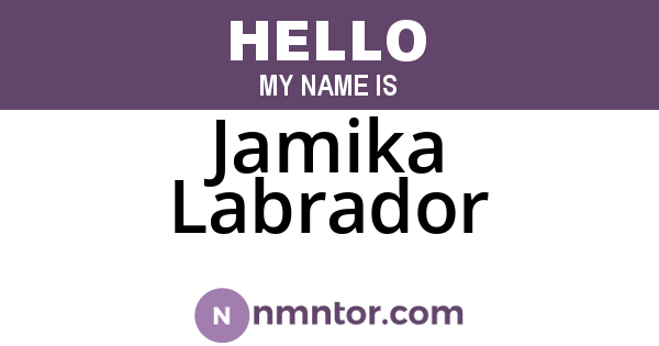 Jamika Labrador