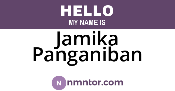 Jamika Panganiban