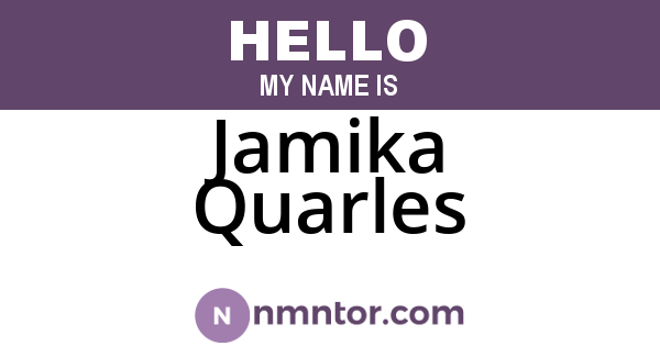 Jamika Quarles