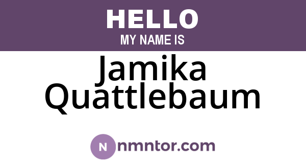 Jamika Quattlebaum