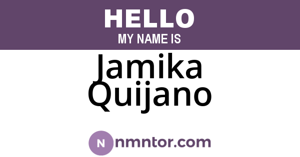 Jamika Quijano