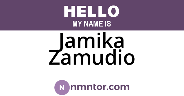Jamika Zamudio