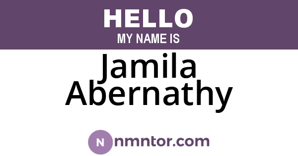 Jamila Abernathy