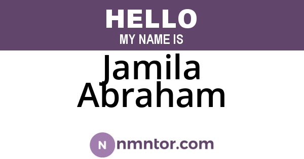 Jamila Abraham