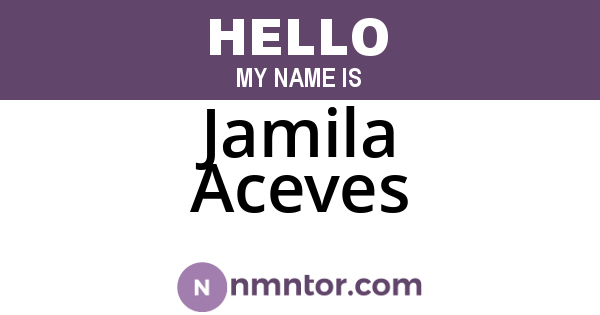 Jamila Aceves