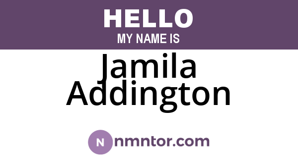 Jamila Addington