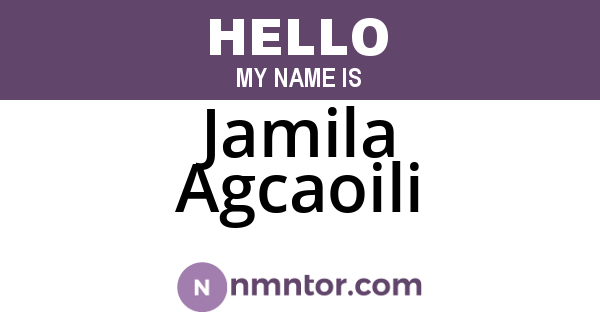 Jamila Agcaoili