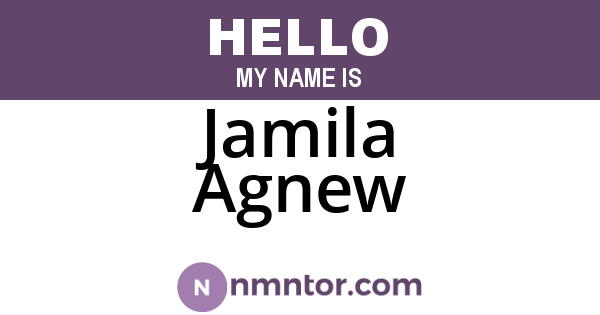 Jamila Agnew