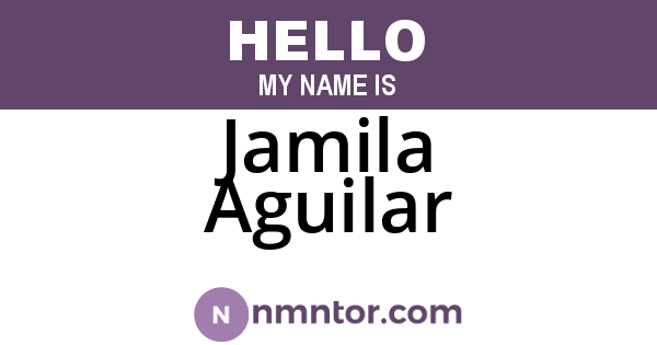 Jamila Aguilar