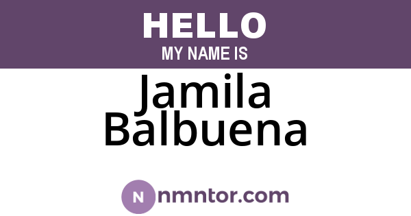 Jamila Balbuena