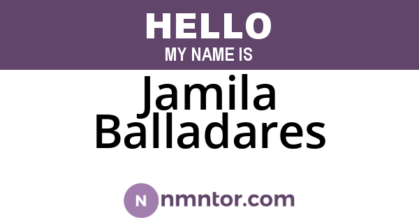 Jamila Balladares