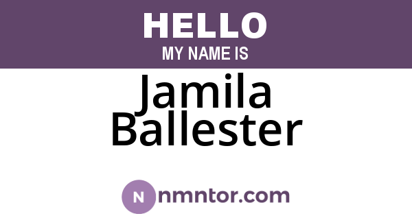 Jamila Ballester