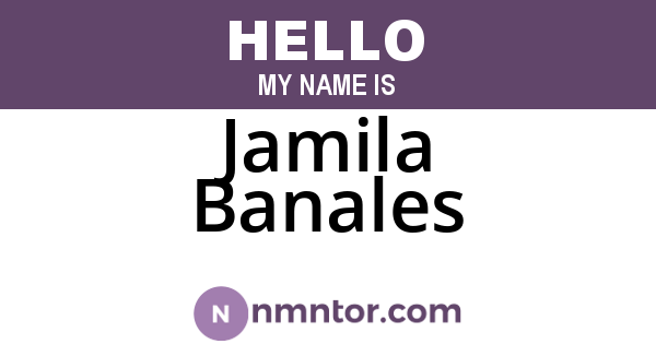 Jamila Banales