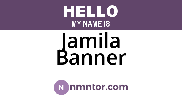 Jamila Banner