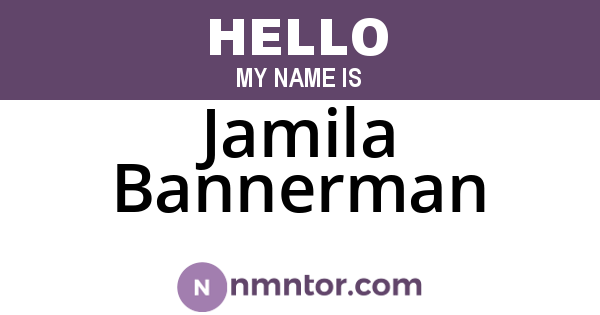 Jamila Bannerman