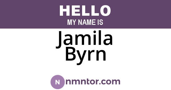 Jamila Byrn
