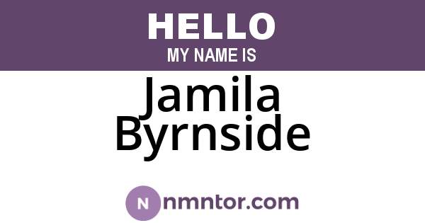 Jamila Byrnside