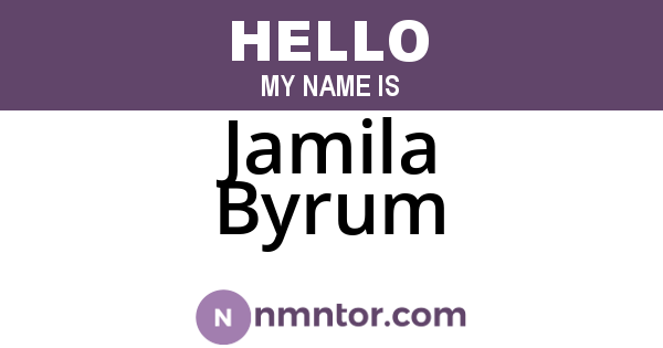 Jamila Byrum
