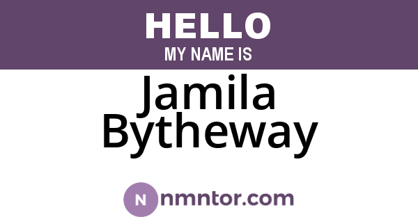 Jamila Bytheway