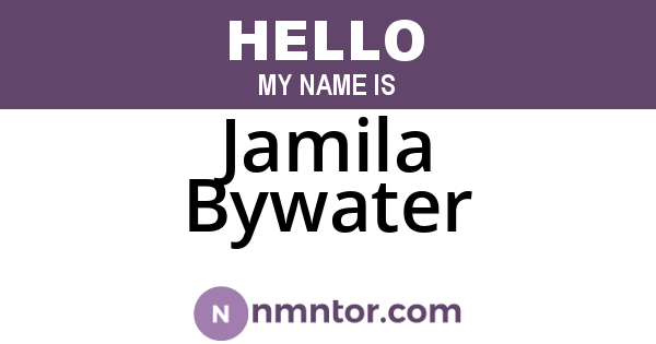 Jamila Bywater