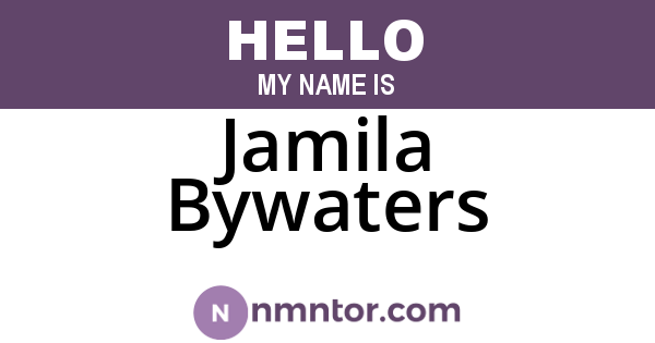 Jamila Bywaters