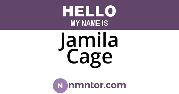 Jamila Cage