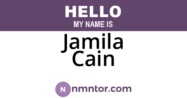 Jamila Cain