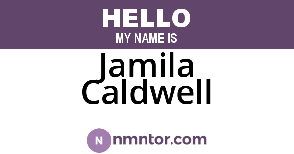 Jamila Caldwell