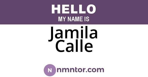 Jamila Calle