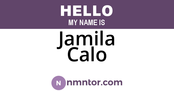 Jamila Calo
