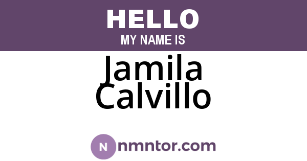 Jamila Calvillo