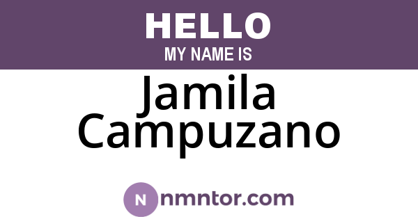 Jamila Campuzano