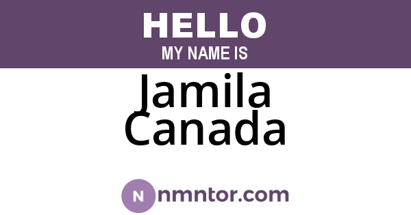 Jamila Canada