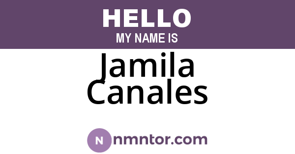 Jamila Canales