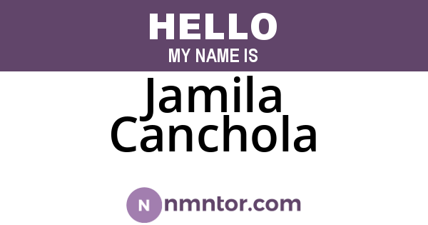 Jamila Canchola